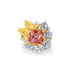 RichandRare-ARTISAN-KARAT GOLD, PINK TOURMALINE AND DIAMOND 'GARDEN' RING